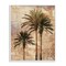 Stupell Industries Rustic Vintage Palms Framed Giclee Wall Art Design by Elizabeth Wright